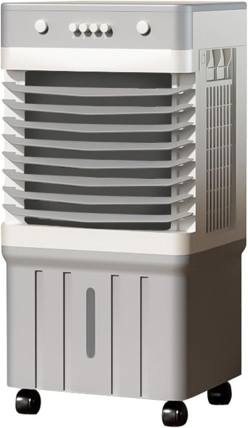  Refroidisseur D'air évaporatif Avec Grand Réservoir D'eau Télécommande 12 H Minuterie 120° Oscillation 3 Vitesses Climatiseurs Portables Pas De Tuyau Besoin Ventilateur De Refroidissement Pour Le Pati