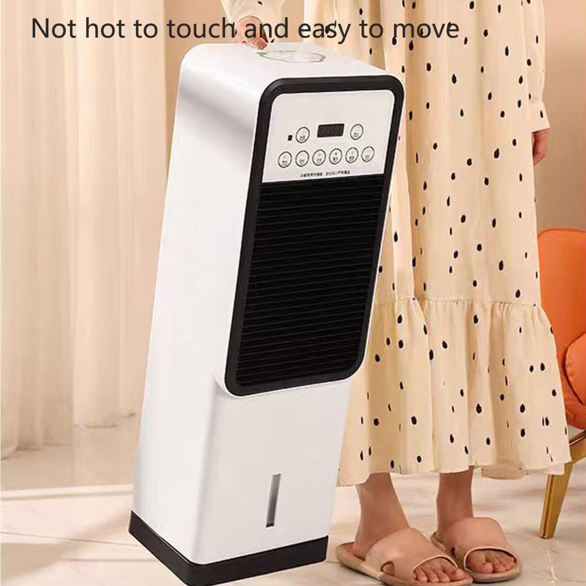 GENERIC Ventilateur De Tour De Refroidisseur D'air évaporatif Portable Avec Des Glaçons Et Un Grand Réservoir D'eau, Ventilateur De Refroidissement Chaud Et Froid 4 En 1 Avec Télécommande Intelligente, Minute