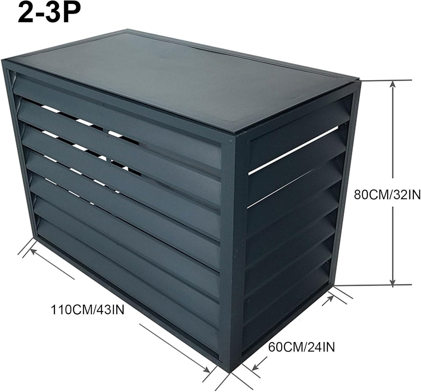  Housse En Aluminium Pour Climatiseur | Protecteur De Pompe à Chaleur Résistant Aux Intempéries | Résistant Au Vent Et à La Grêle | Utilisation Extérieure/intérieure | Ajustement Universel