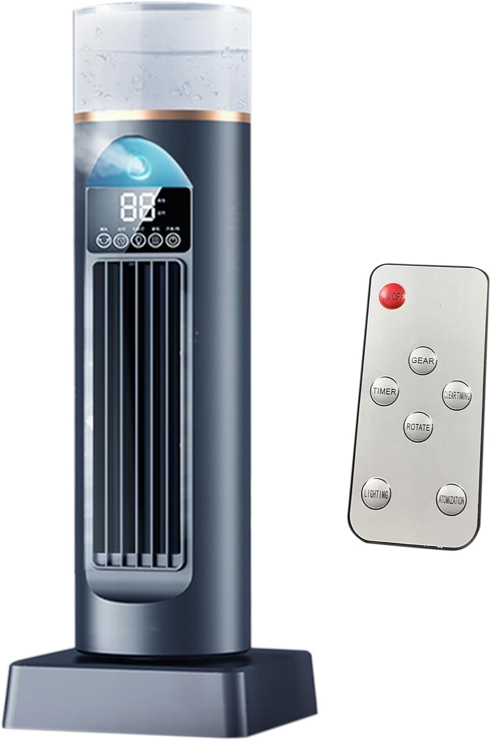  Ventilateur D'air Froid – Climatiseur Portable | Humidificateur à Vitesses Réglables, Refroidisseur D'espace Personnel Portable Pour La Maison, La Chambre, Le Salon, Le Garage, Le Camping