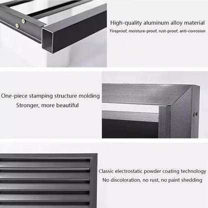 GENERIC Housse De Climatiseur D'extérieur Résistante Aux Intempéries – Protecteur De Pompe à Chaleur En Aluminium Décoratif Et Réduction Du Bruit Pour Toutes Les Saisons – Idéal Pour La Maison Et Le Jardin