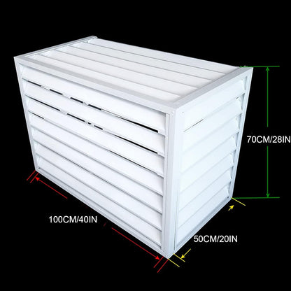 GENERIC Schutzgestell Housse Décorative Pour Climatiseur – Pour Mini Unités Séparées, Clôture Extérieure Pour Cacher Une Protection Contre Les Intempéries Pour Une Solution De Blindage Extérieur élégante
