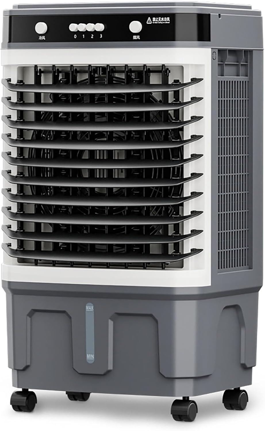  Climatiseur Portable Rafraichisseur D'Air Mobile Doté De Réservoirs D'eau De 20/30/40 Litres Et D'une Diffusion D'air Silencieuse Jusqu'à 10 Mètres De Distance Il Convient Aux Maison 16.9*12.6*31.5in