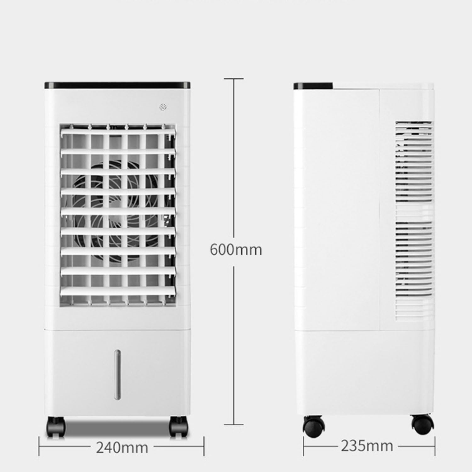  Climatiseur Mobile Silencieux Refroidisseur D'air 9L Climatiseurs Portables Économie D'énergie Ventilateur Humidificateur Avec 3 Vitesses Télécommande 1-15H Minuterie Pour Maison Bureau