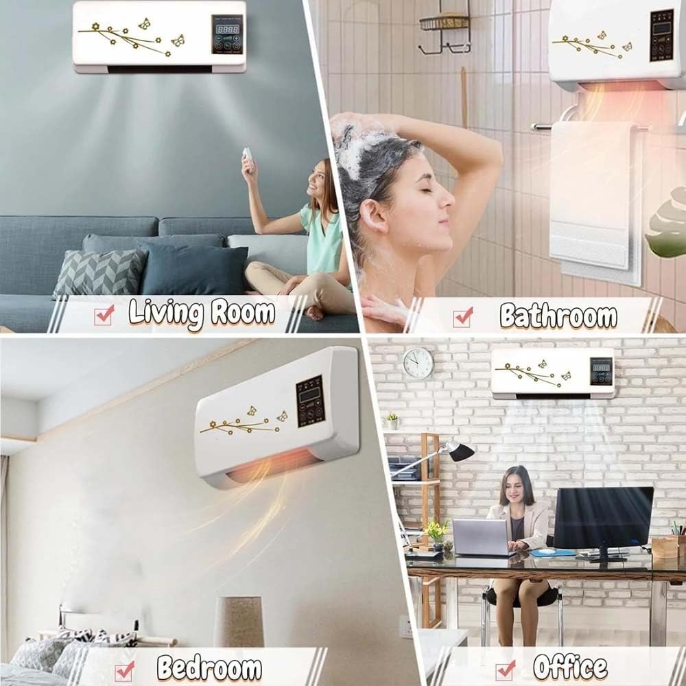  Split Max 2-en-1 Climatisation Avec Télécommande, Portable Pour Montage Mural, Chauffage Unité De Refroidissement Pour Chambre De Bureau, Économie D'énergie