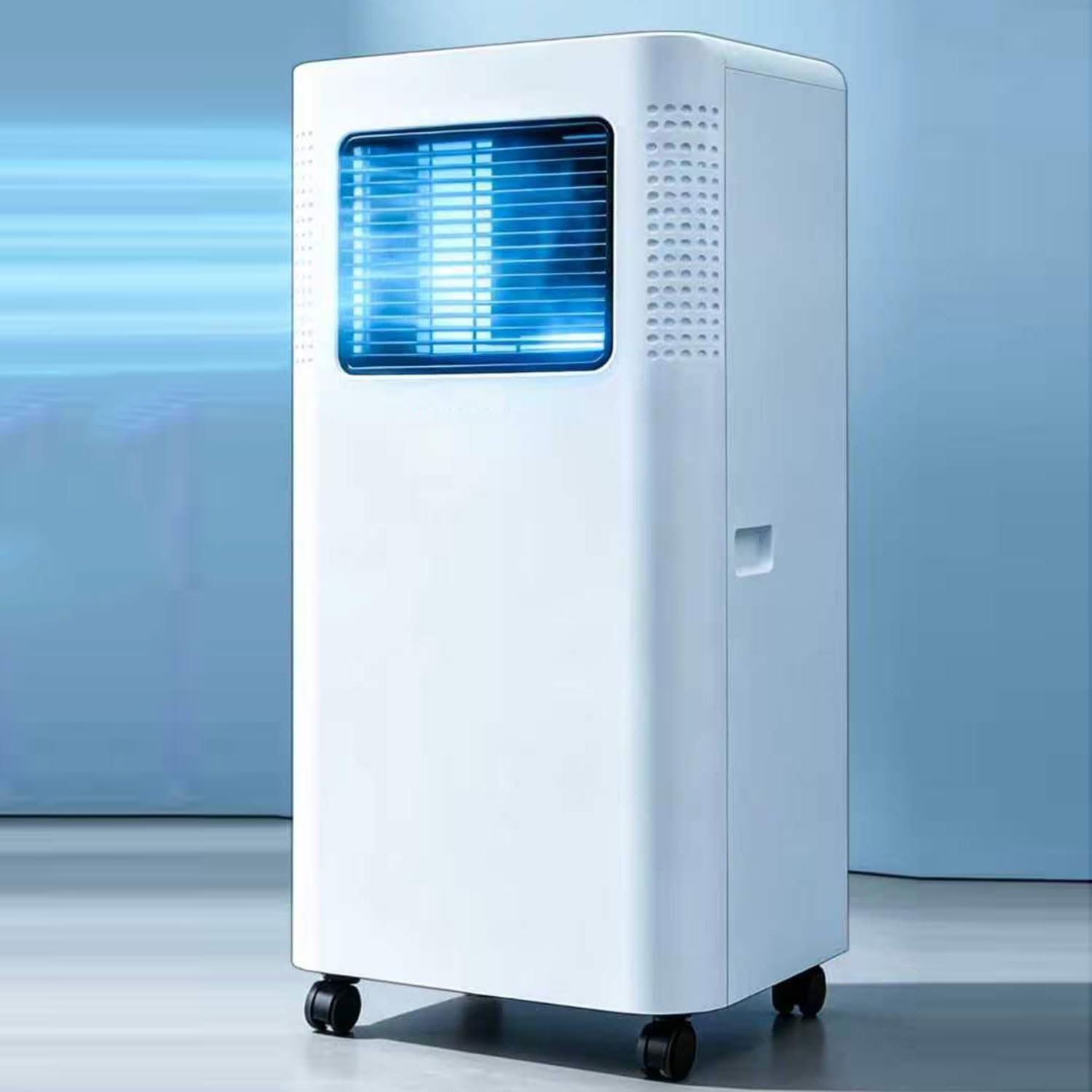  Climatiseur Portable Quiet Smart AC Cools 300 Sq.Ft, Remote Timer Sleep Mode Fenêtre Ventilateur De Refroidissement Pour Chambres à Coucher, Pas De Mur Requis