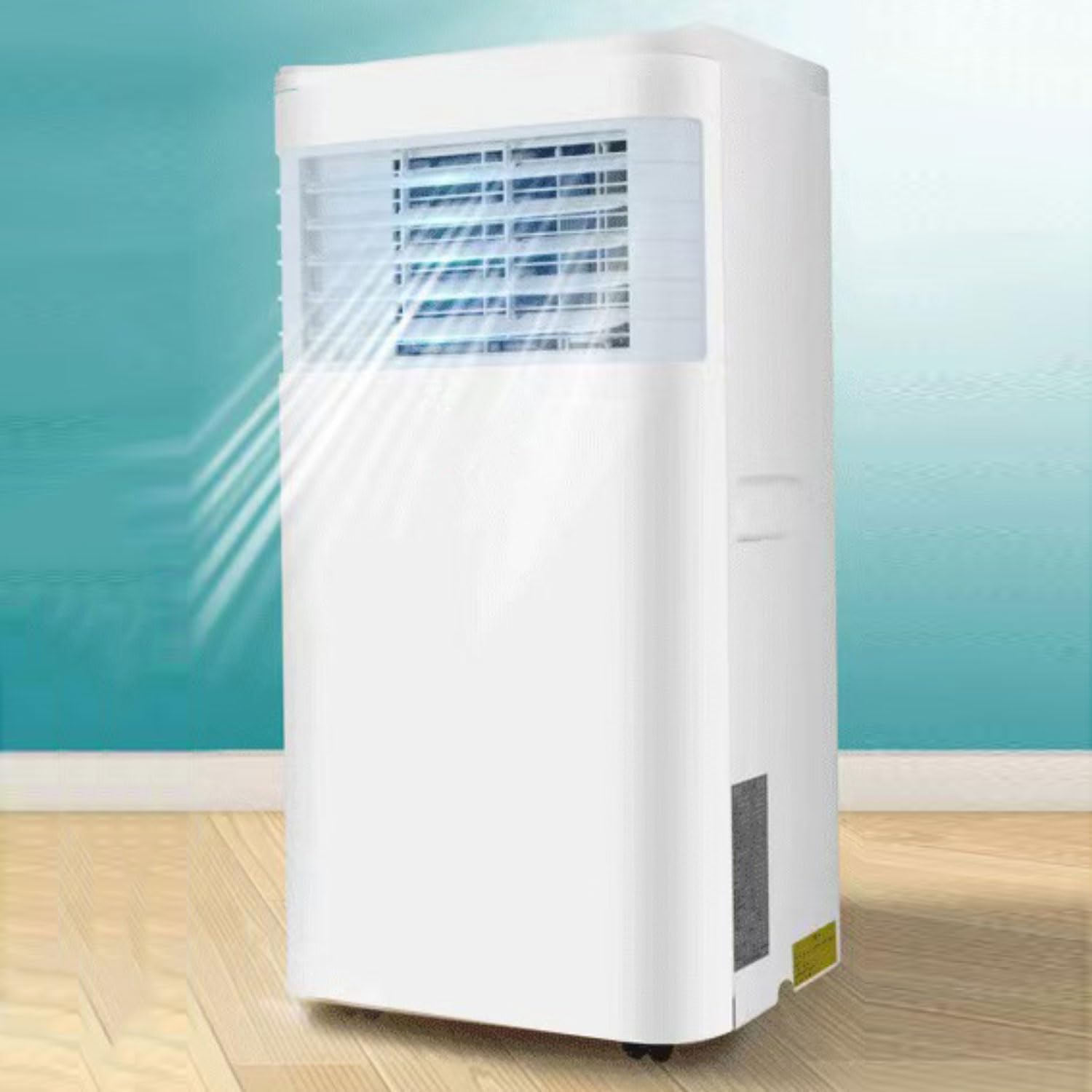  Climatiseur Portable Refroidit Jusqu'à 350 Sq.Ft., Unité De Climatisation Intelligente Avec Télécommande, Climatisation De Refroidissement Silencieux Avec Ventilateur Frais, Minuterie 24H, Kits De Fen
