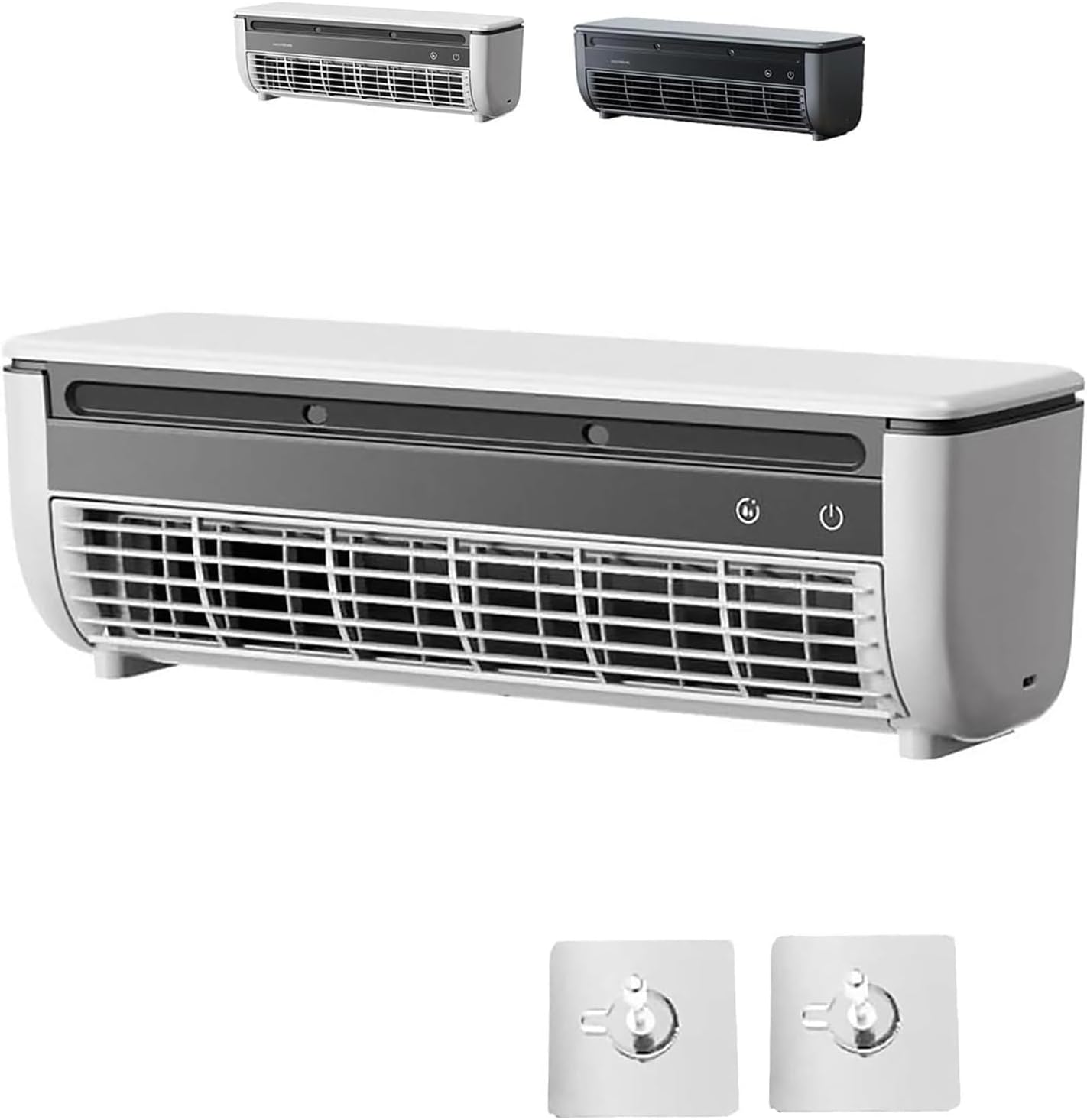  Unité De Climatisation Murale Avec Télécommande, Semi-conducteur Portable Refroidisseur Et Humidificateur, 6000mAh Batterie Silencieuse Mini Ventilateur Pour Bureau à Chambre à Coucher, Dispositif De