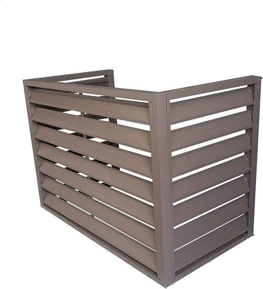GENERIC Mini Housse De Climatisation D'extérieur – Abri En Aluminium Pour Climatiseur Et Pompe à Chaleur Pour Réduire Le Bruit Et Protéger Contre Les Intempéries – Support De Plantes D'extérieur Idéal Pour