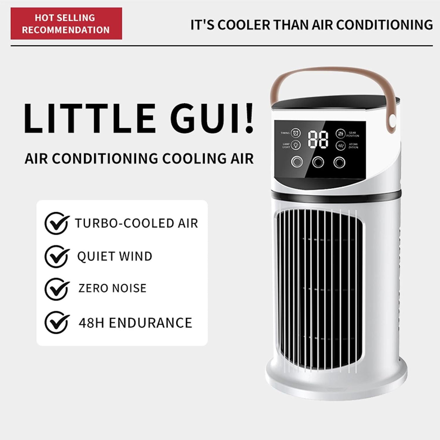  Ventilateur Climatiseur Mobile, 2 Modes Et 9 Vitesses Climatiseur Mobile Silencieux Portable Rafraîchisseur D'air, Refroidisseur Par Évaporation Mini Climatiseurs Portable Pour Chambre Bureau Voiture