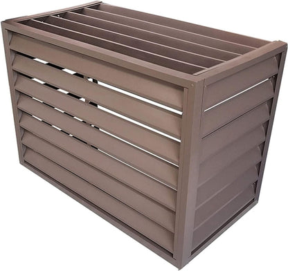  Climatiseur Extérieur Écran De Clôture Couvercle En Aluminium For Climatiseur Et Pompe À Chaleur, Écran De Clôture De Confidentialité Toutes Saisons, Antivol, Robuste, Couverture AC, Couverture D'unit