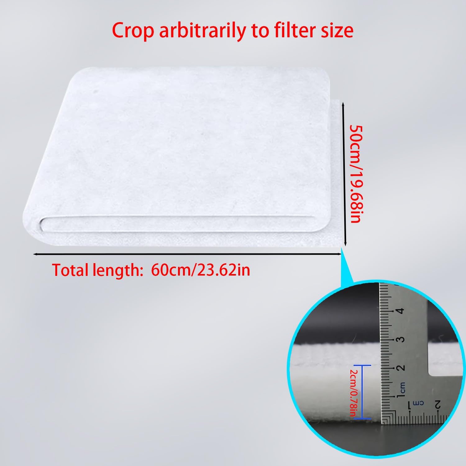  Filtre Pour Climatisation Gainable 50 X 60cm à Découper - Convient Aux Conduits De Climatisation Industrielle - G4 Anti-Poussière 1pcs (50 * 60cm)
