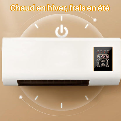  Climatiseur Mural Sans Conduit Avec Télécommande, 2000 W De Puissance De Refroidissement Et De Chauffage Pour Chambre Et Salon, Système Mini-split Silencieux Pour Bureau à Domicile