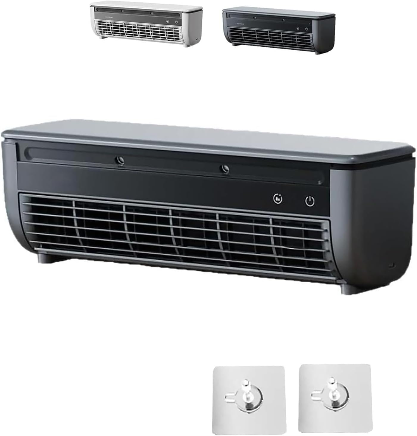  Unité De Climatisation Murale Avec Télécommande, Semi-conducteur Portable Refroidisseur Et Humidificateur, 6000mAh Batterie Silencieuse Mini Ventilateur Pour Bureau à Chambre à Coucher, Dispositif De
