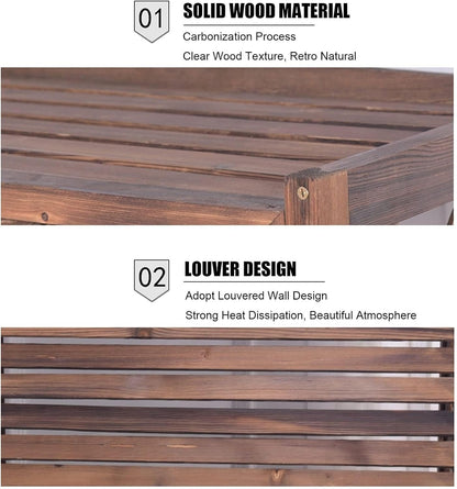 GENERIC Housse De Protection En Bois Massif Pour Climatiseur – Grille De Protection Pour Extérieur