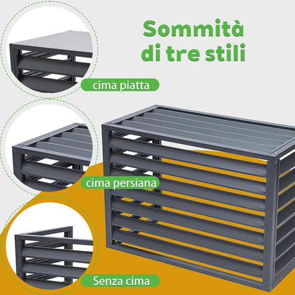 GENERIC Housse De Pompe à Chaleur Extérieure Et Climatiseur – Protection Imperméable Pour Unités 2-3P Compatible Avec L110W60H80 Résistant Aux Intempéries Et Aux UV Pour Toutes Les Saisons.