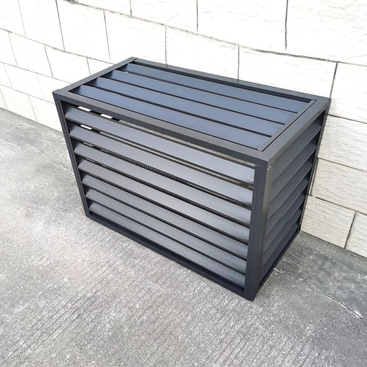 GENERIC Housse De Climatiseur Toutes Saisons Décorative Pour Clôture D'intimité - Couverture Antivol Pour Unités Extérieures - Protection De Climatisation Divisée - Résistante Aux Intempéries
