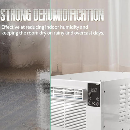  Unité 3-en-1 Portable AC, 1876 BTU Mini Refroidisseur Avec Ventilateur Et Déshumidificateur, Murmurer Tranquille Aucune Installation A/C Pour Le Bureau De Chambre RV, Conception Compacte Avec Téléco