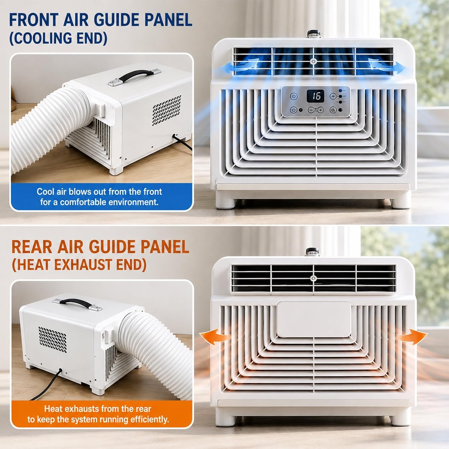  Climatiseur De Tente Et Camping-Car, Mini Climatiseur Portable 3 En 1 Avec Véritable Compresseur (2700 BTU / 280W), Ventilateur Silencieux 45dB Pour Voyage, CaraVa-nse Et Camion