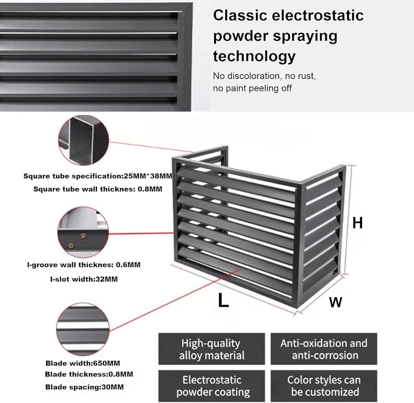  Housse De Protection Pour Climatiseur Extérieur – Ions D'aluminium Résistant Aux Intempéries Pour Unités AC 1,5P/2-3P/5P Et Pompes à Chaleur, Empêche Les Débris Et Le Feuillage
