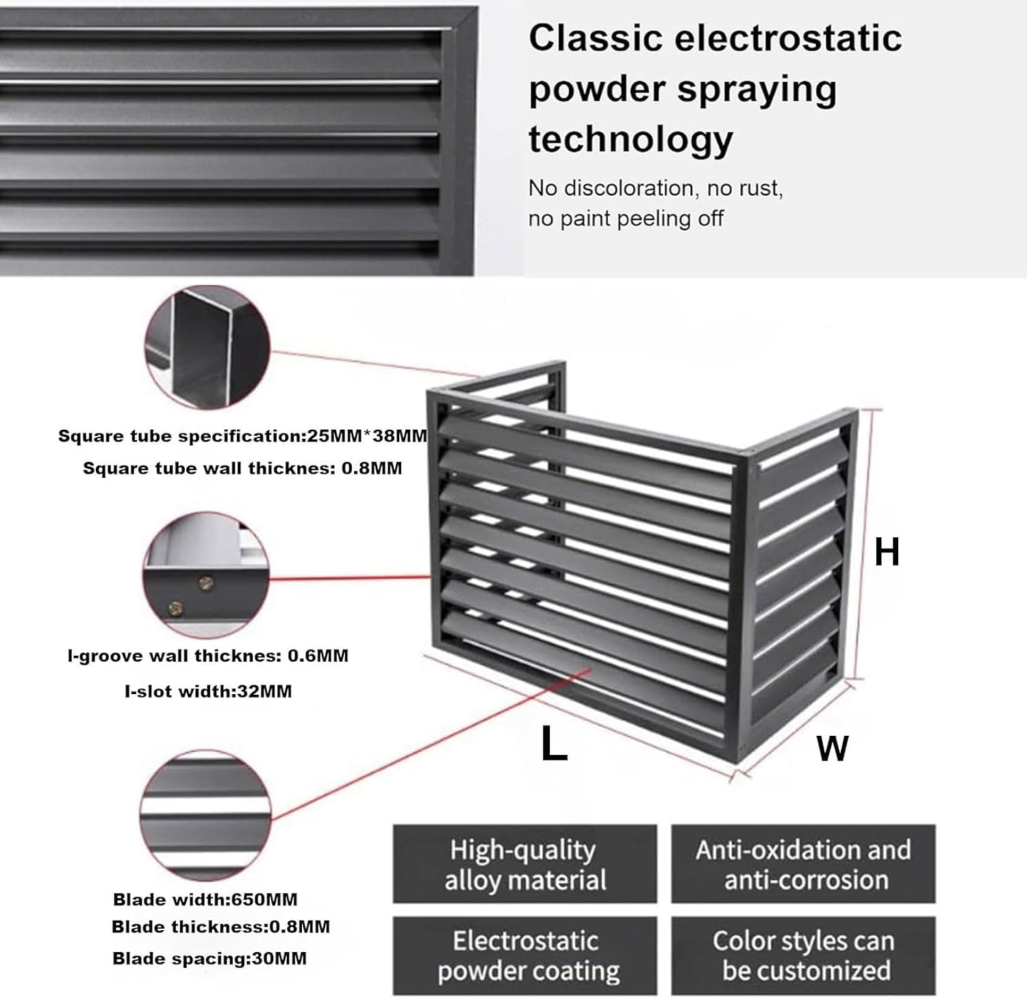  Housse De Protection Pour Climatiseur Extérieur – Ions D'aluminium Résistant Aux Intempéries Pour Unités AC 1,5P/2-3P/5P Et Pompes à Chaleur, Empêche Les Débris Et Le Feuillage