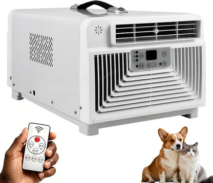  Climatiseur De Tente Et Camping-Car, Mini Climatiseur Portable 3 En 1 Avec Véritable Compresseur (2700 BTU / 280W), Ventilateur Silencieux 45dB Pour Voyage, CaraVa-nse Et Camion