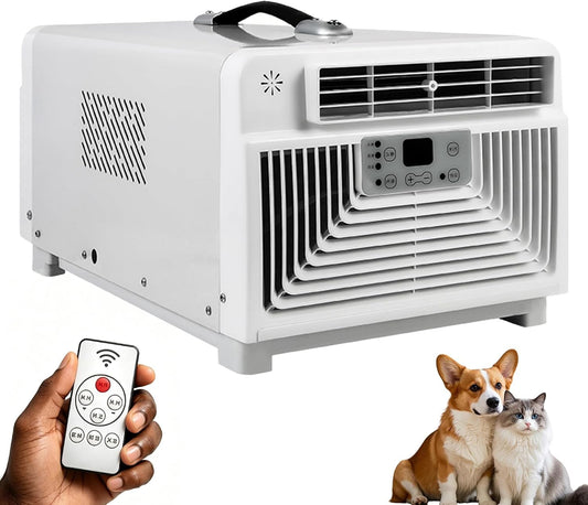  Climatiseur De Tente Et Camping-Car, Mini Climatiseur Portable 3 En 1 Avec Véritable Compresseur (2700 BTU / 280W), Ventilateur Silencieux 45dB Pour Voyage, CaraVa-nse Et Camion