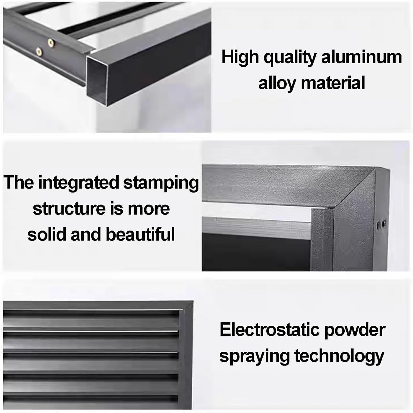 GENERIC Housse En Aluminium Pour Climatiseur Et Clôture De Confidentialité Décorative – Grilles De Protection Extérieures Pour CVC Et Pompes à Chaleur, Poubelle – Design Résistant Aux Intempéries