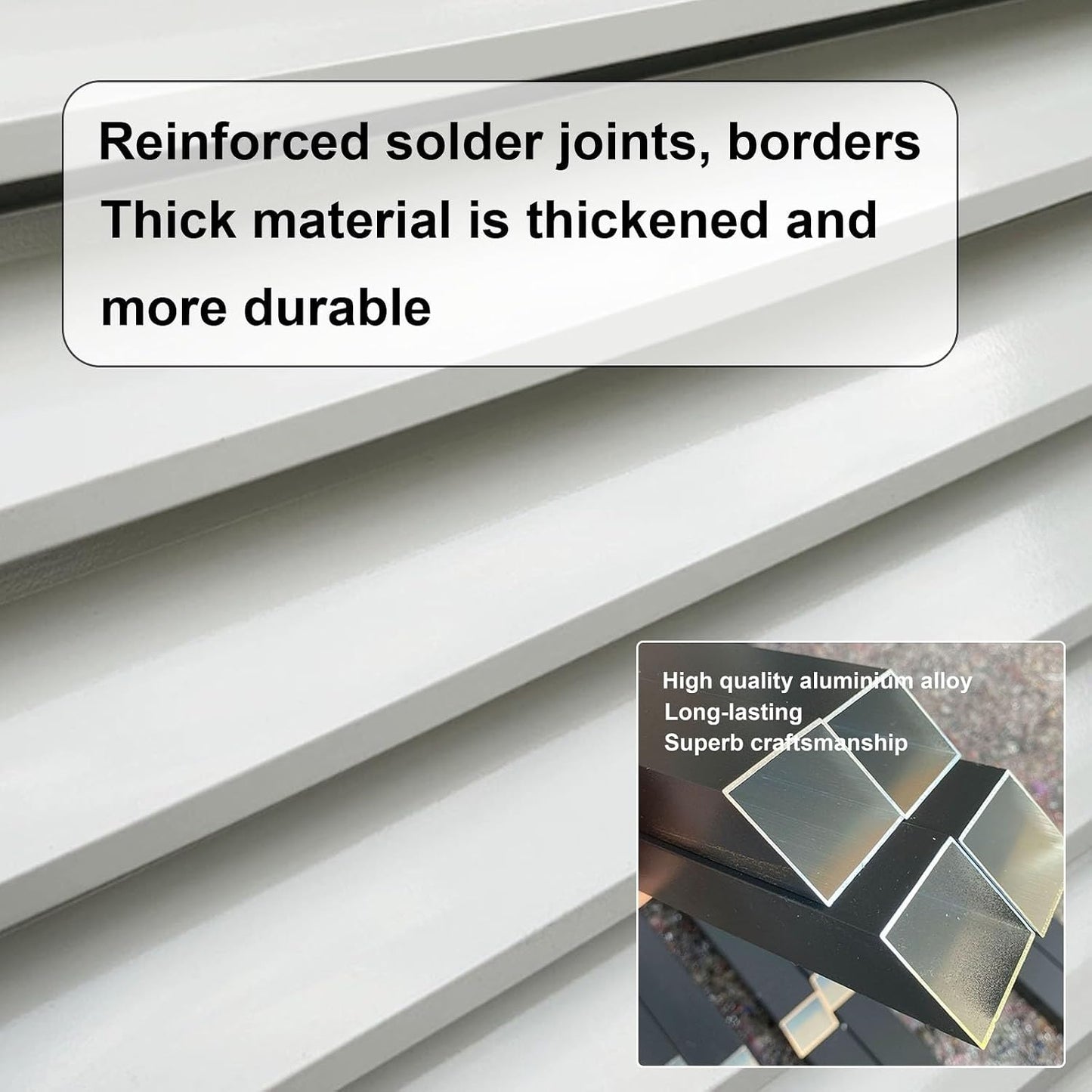  Mini Housse De Climatiseur Divisée En Aluminium Et Couvercle De Pompe à Chaleur, Protection Pour Unité De Climatisation Extérieure, Réduction Du Bruit, Support De Plante Résistant Aux Intempéries