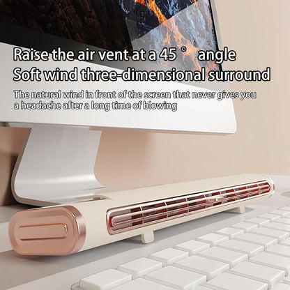  Petit Climatiseur Portable | Mini Tour Sans Pales Rechargeable Par USB | Ventilateur Climatiseur - Pour Bureau Extérieur Intérieur Voyage Camping-Car Garage Atelier Dortoir Cuisine