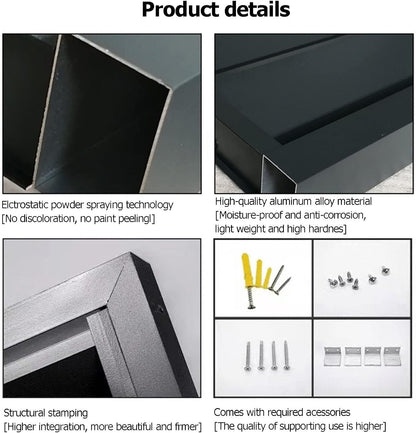 GENERIC Housse De Protection En Aluminium Pour Climatiseur Extérieur Et Support De Fleurs, Grille De Protection Pour Unités De Climatisation Et Pompes à Chaleur, Boîtier Autoportant Pour Poubelle Ou Unité De