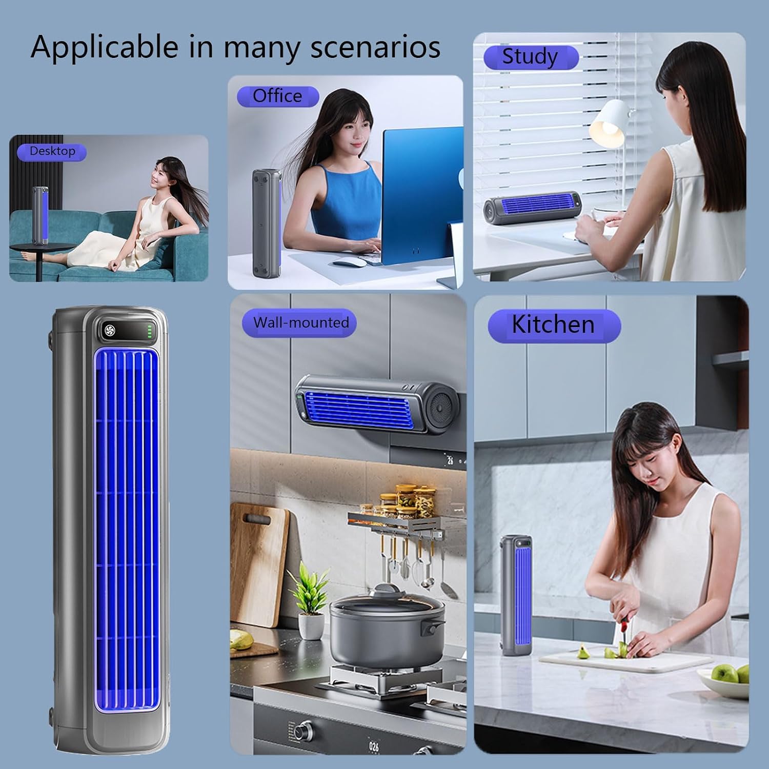  Climatiseur Portable Rechargeable Coldeez Cooling Ace, 150 Btus, 3 Vitesses, Compact, Pour Chambre Et Bureau
