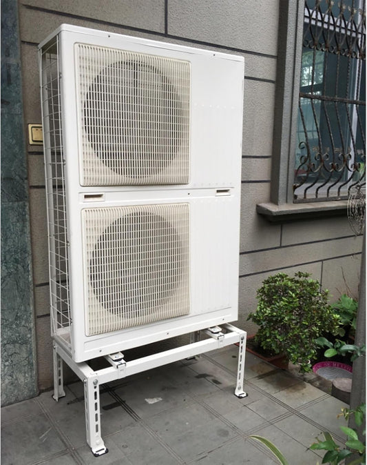  Support De Climatiseur Sans Perçage – Support Au Sol Robuste Pour Mini Pompe à Chaleur Pouvant Supporter Jusqu'à 217,7 Kg Avec Amortisseurs De Chocs, Installation Facile.