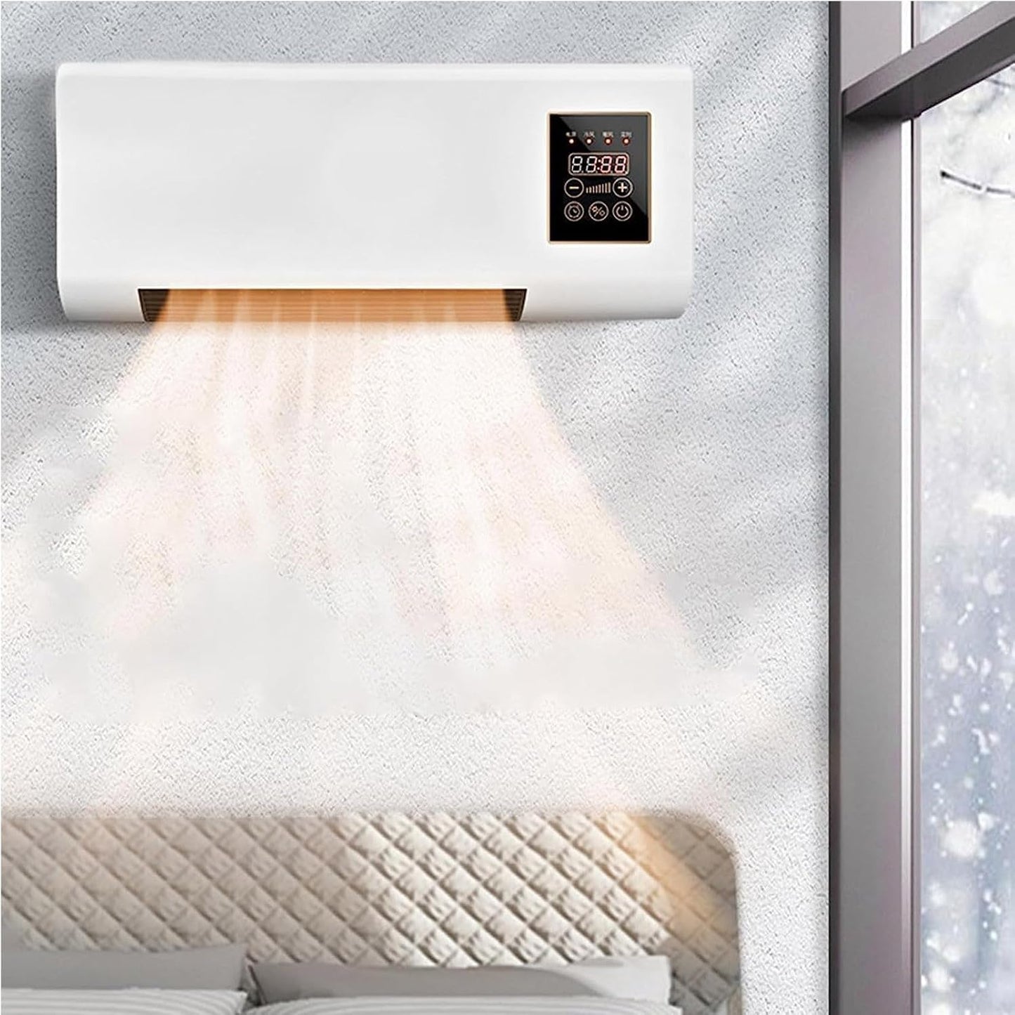  Lightning Deals Of Today Prime Climatiseur Portable, Climatiseur Mural, Ventilateur De Refroidissement D'air Avec écran Tactile, Mini Climatiseur Pour La Maison, La Chambre, Le Camping Et L'extérieur
