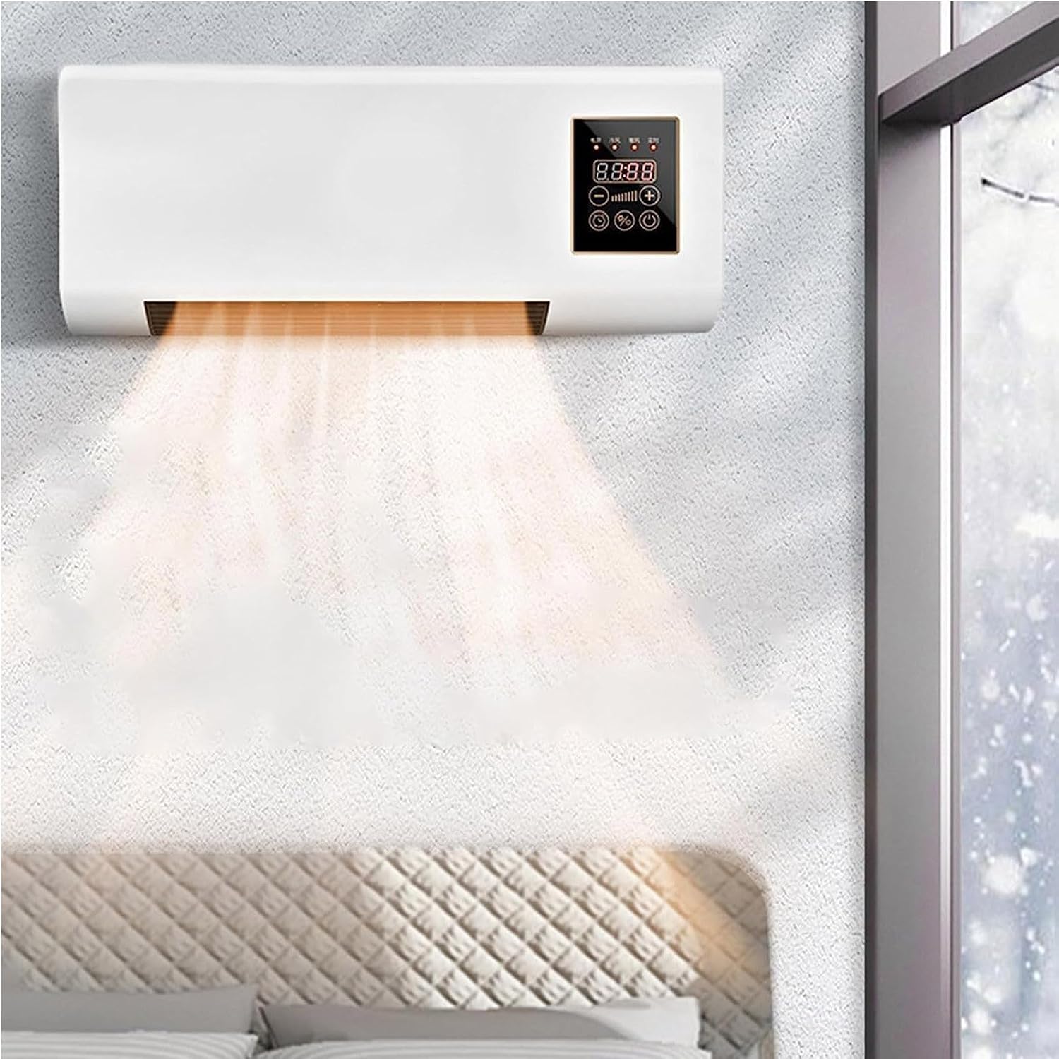  Lightning Deals Of Today Prime Climatiseur Portable, Climatiseur Mural, Ventilateur De Refroidissement D'air Avec écran Tactile, Mini Climatiseur Pour La Maison, La Chambre, Le Camping Et L'extérieur