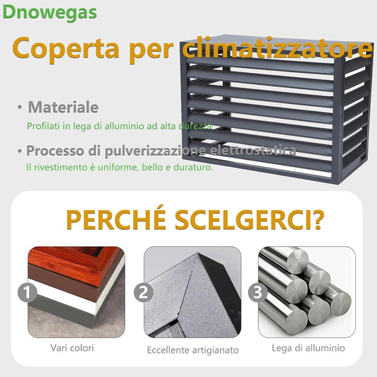  Housse étanche Toutes Saisons Pour Pompe à Chaleur De Climatiseur 1,5P (L100W50H70) – Protection Pour Unités CVC – Bouclier Résistant Aux Intempéries Pour Une Utilisation En Extérieur