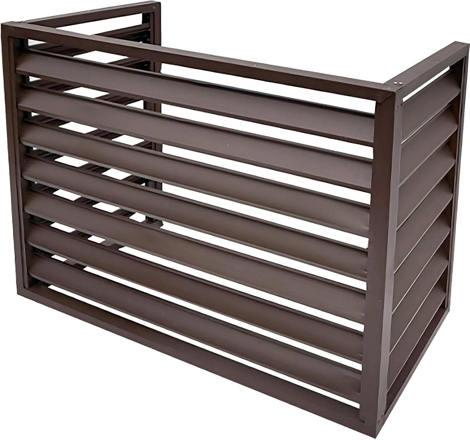 GENERIC Housse De Climatiseur D'extérieur En Aluminium – Clôture Autoportante à Persiennes Antirouille Résistante Aux Intempéries Design élégant Installation Et Entretien Faciles Pour Unités AC