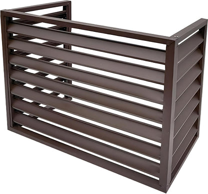 GENERIC Housse De Climatiseur D'extérieur En Aluminium – Clôture Autoportante à Persiennes Antirouille Résistante Aux Intempéries Design élégant Installation Et Entretien Faciles Pour Unités AC