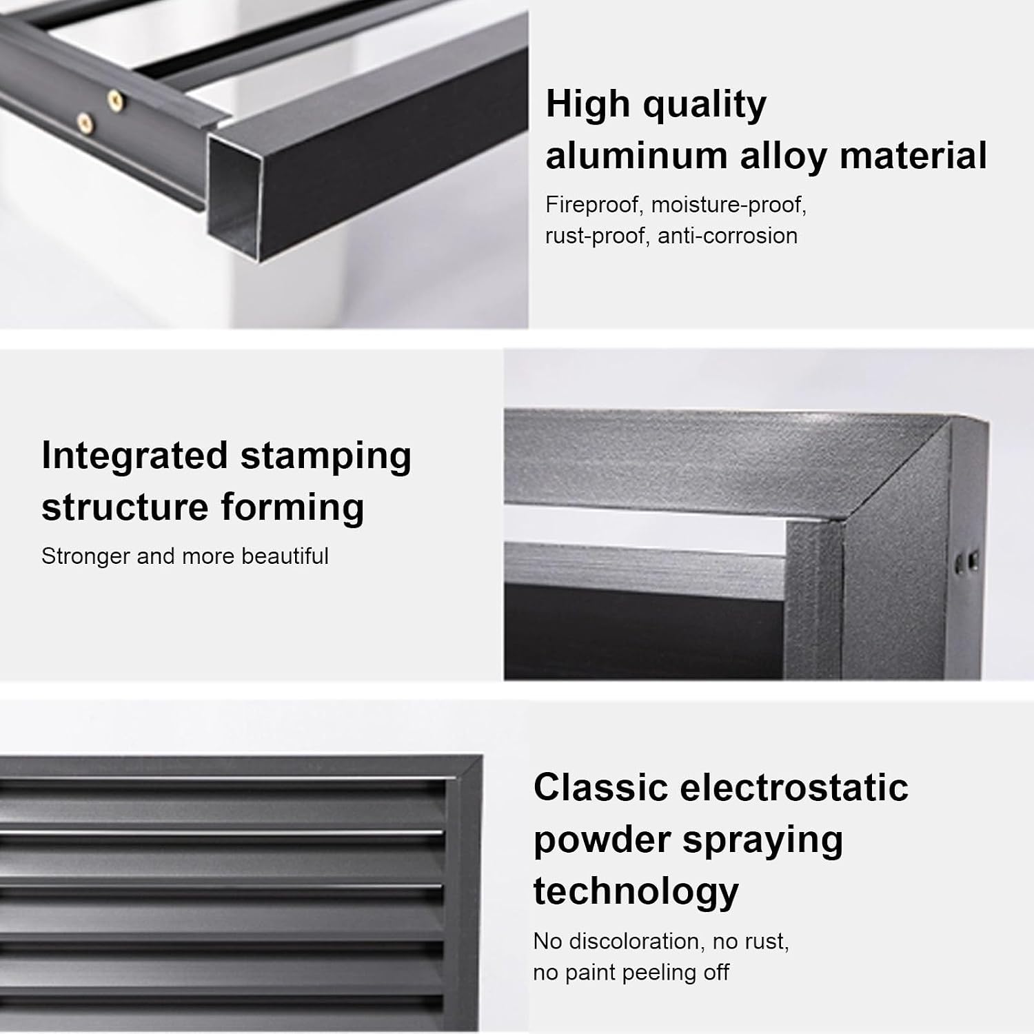 GENERIC Housse En Aluminium Pour Climatiseur – Protection Pour Pompe à Chaleur Extérieure – Persiennes Marron Résistant Aux Intempéries – Idéal Pour Une Utilisation En Intérieur/extérieur – Clôture élégante