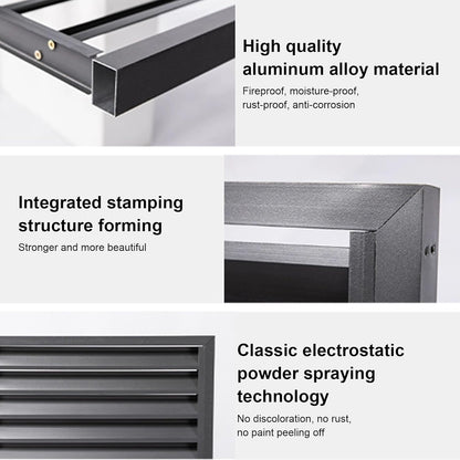 GENERIC Mini Housse De Climatiseur Fendue En Aluminium Pour Protection De Pompe à Chaleur Extérieure, Clôture élégante Pour Dissimuler Les Unités, Résistante Aux Intempéries Pour Une Utilisation En Intérieur