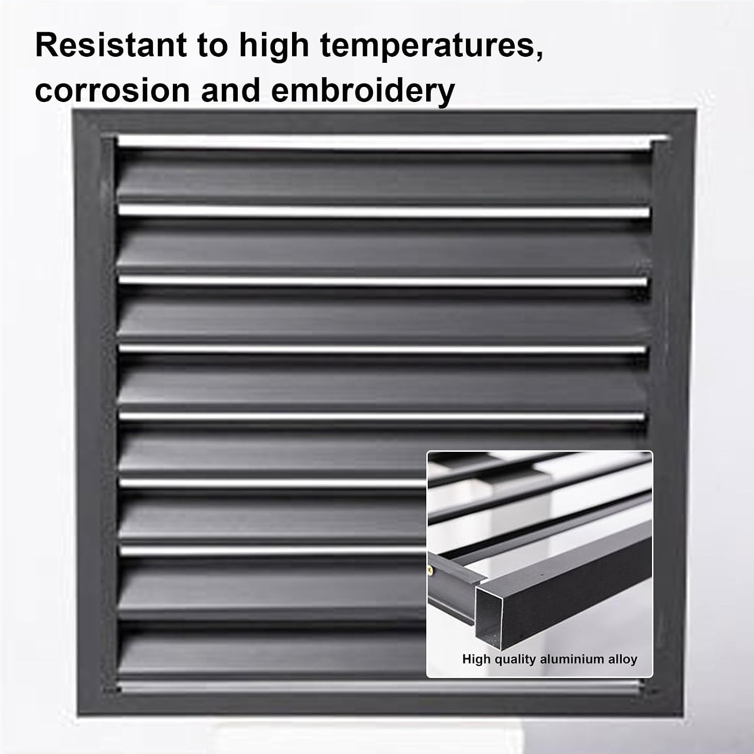 GENERIC Housse De Protection Décorative En Aluminium Pour Climatiseur Et Pompe à Chaleur - Résistante Aux Intempéries - Pour Un Usage Domestique