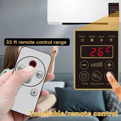  Climatiseur Murale Sans Gain | Climatiseur Portable - Climatisation Et Chauffage Avec Télécommande Minuteur 24 Heures Pour Chambre Appartement Salon Camping Salle De Bain Voiture Maison