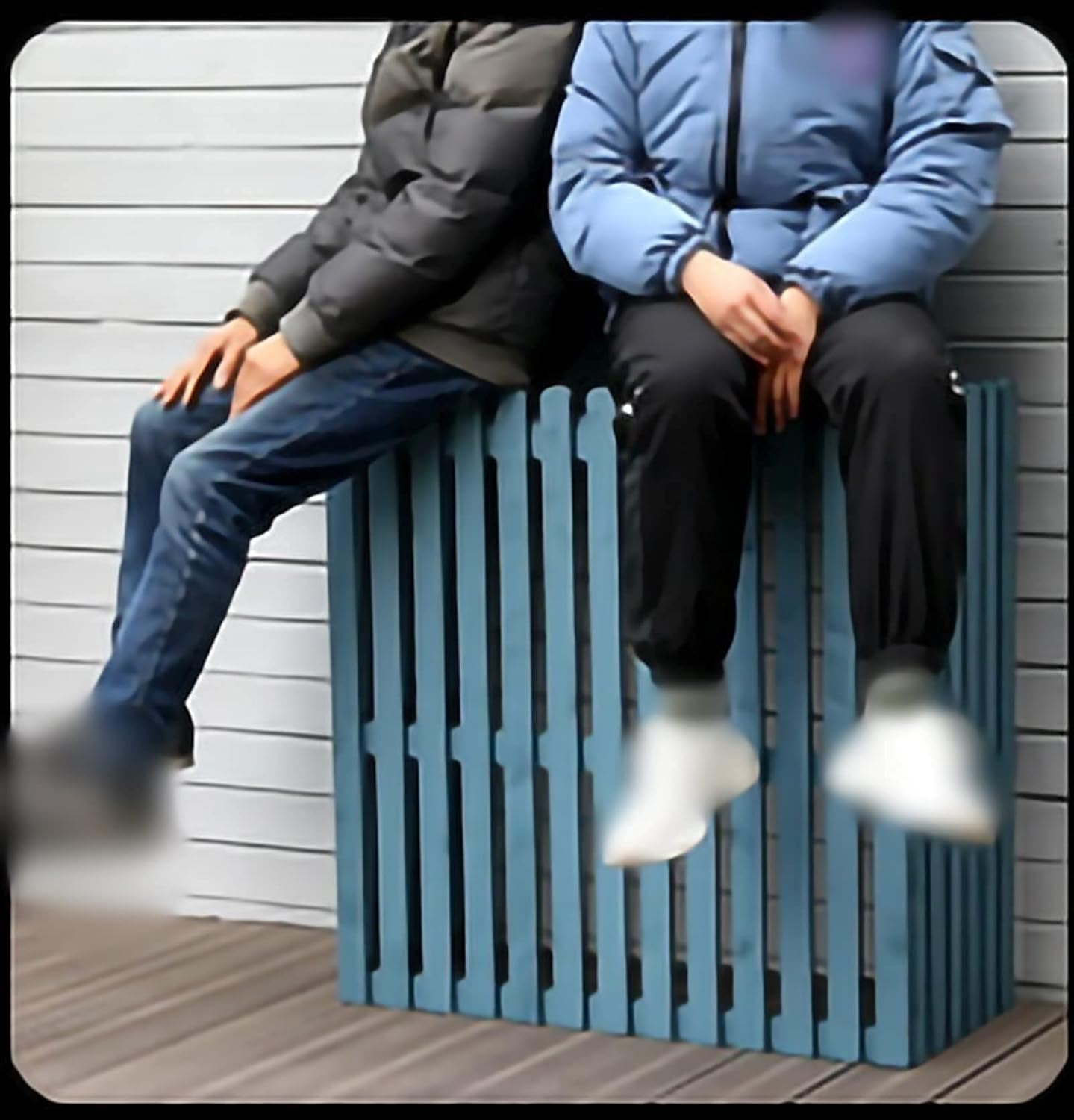  Housse Climatiseur Extérieur Couverture,Climatiseur Clôture écran Extérieur En Bois Climatiseur Support, Bois Massif Climatiseur Support De Fleur Blanc, Grille Anti-corrosion En Bois Climatiseur