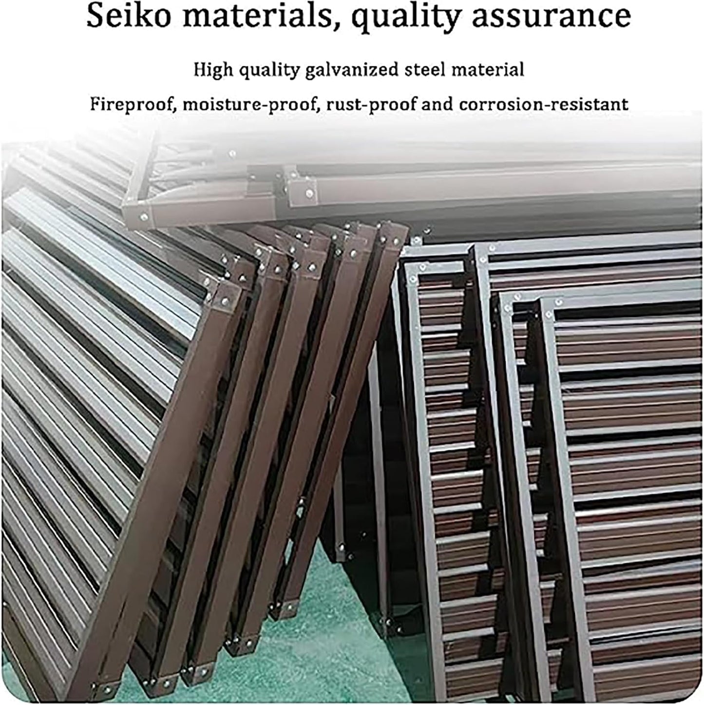 GENERIC Housse De Protection Pour Climatiseur D'extérieur - Grille Décorative En Alliage D'aluminium Pour Condensateur Et Pompe à Chaleur - Protection Contre Les Intempéries - Design Durable Et élégant