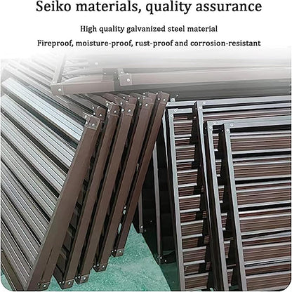 GENERIC Housse De Protection Pour Climatiseur D'extérieur - Grille Décorative En Alliage D'aluminium Pour Condensateur Et Pompe à Chaleur - Protection Contre Les Intempéries - Design Durable Et élégant