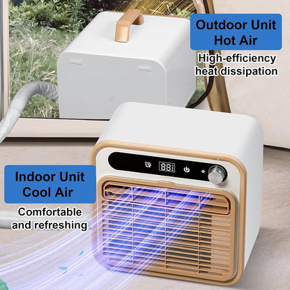  Unité De Climatisation Portable Silencieuse, Refroidissement 1500W Avec Flux D'air De 130m3/h, Télécommande WiFi, Minuterie 12H, Léger Pour La Chambre RV Truck Camping