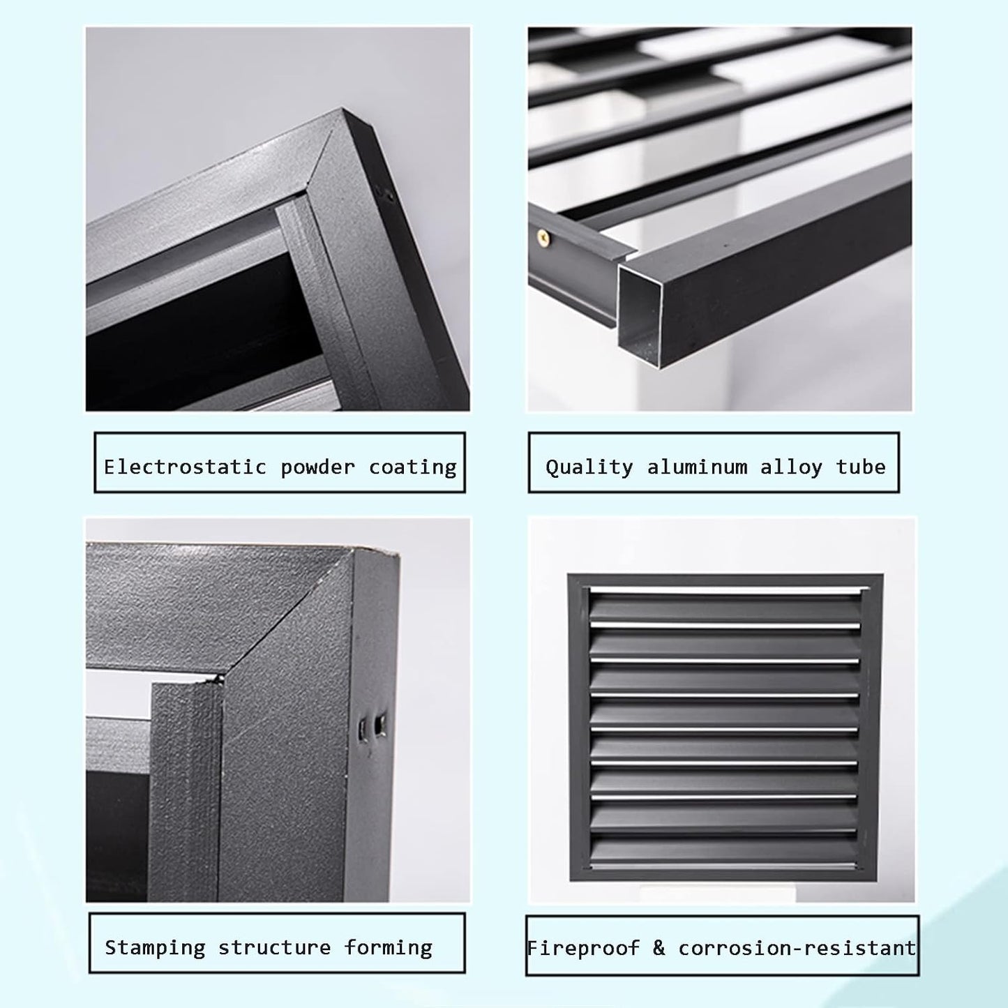 GENERIC Écran De Clôture Pour Climatiseur Extérieur – Couvercle En Alliage D'aluminium Et Volets De Support De Fleurs Anti-corrosion Pour Unité Extérieure Blanc B Taille 2-3P