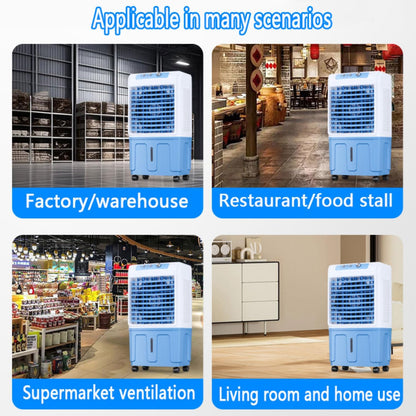 GENERIC Refroidisseur D'évaporation Portable Sans Fenêtre 40L Réservoir 120 Ventilateur Oscillant 3 Vitesses Climatiseur Debout Au Sol à Distance Pour Les Grandes Chambres Extérieures Intérieures Refroidissem