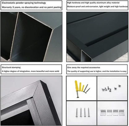  Climatiseur Extérieur Écran De Clôture Couvercle En Aluminium For Climatiseur Et Pompe À Chaleur, Écran De Clôture De Confidentialité Toutes Saisons, Antivol, Robuste, Couverture AC, Couverture D'unit
