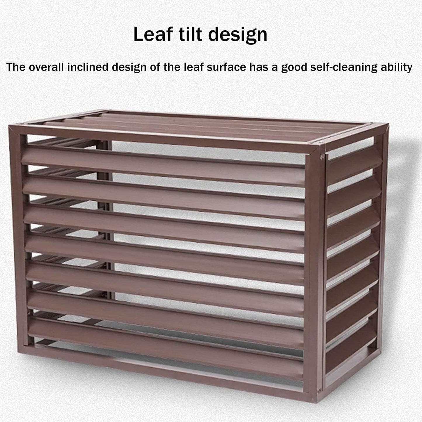  Climatiseur Extérieur Écran De Clôture Couvercle En Aluminium For Climatiseur Et Pompe À Chaleur, Écran De Clôture De Confidentialité Toutes Saisons, Antivol, Robuste, Couverture AC, Couverture D'unit